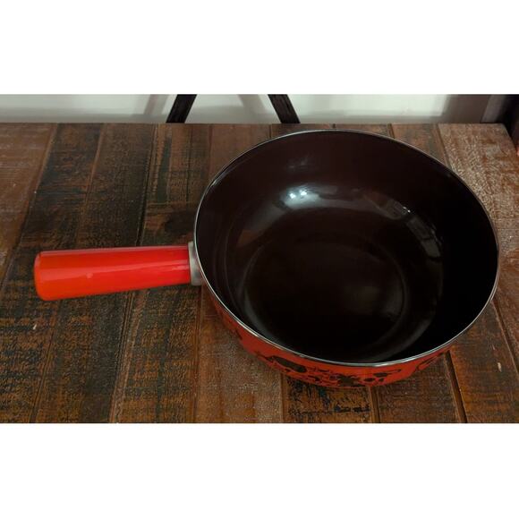 SWITZERLAND SCHWEIZ  Silit Foundue Red Pot with Cows - Picture 4 of 11